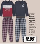 Herren- Flanell- Pyjama Angebot im Lidl Prospekt für 12,99 €