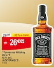 Tennessee Whiskey Old n°7 40 % vol. - JACK DANIEL’S en promo chez Carrefour Belfort à 26,05 €