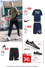 Prix et réduction Vêtements Enfant dans le prospectus Intersport en cours Offre Vêtements Enfant dans le catalogue Intersport du moment à la page 14