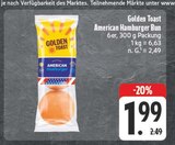 American Hamburger Bun im Angebot bei EDEKA in Plauen American Hamburger Bun Angebote von Golden Toast bei EDEKA Plauen für 1,99 €
