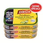 Sardines à l'huile d'olive - LE TRÉSOR DES DIEUX - Intermarché Express à Tours Sardines à l'huile d'olive - LE TRÉSOR DES DIEUX en promo chez Intermarché Express Tours à 5,85 €