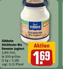 Stichfester Bio Demeter Joghurt Angebote von Söbbeke bei REWE Hamburg für 1,69 €