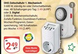 Zeitschaltuhr Mechanisch Angebote von OHO bei GLOBUS Braunschweig für 2,49 €
