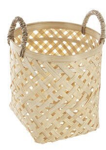 Panier en bambou avec anses taille S - Géant Casino à Levallois-Perret Panier en bambou avec anses taille S en promo chez Géant Casino Levallois-Perret à 5,50 €