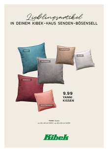 Kissen im Kibek Prospekt "DEIN KIBEK-HAUS SENDEN-BÖSENSELL" mit 37 Seiten (Münster)