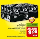 5,0 Original oder 2,5 Original Radler Angebote von 5,0 Original bei Marktkauf Bautzen für 9,00 €