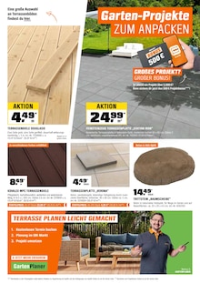 Terrassenplatten im OBI Prospekt "BIBERSTARK SPAREN" mit 21 Seiten (Krefeld)