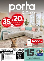 Ecksofa im porta Möbel Prospekt in Koblenz Aktueller porta Möbel Prospekt mit Ecksofa, "Besser gleich zu porta.", Seite 1