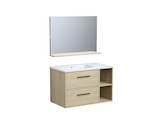 Promo Ensemble meuble salle de bain + vasque + mirroir ARTY L.80 à 169,00 € dans le catalogue Brico Dépôt à Vaux-le-Pénil