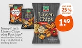 Linsen-Chips oder Popchips Angebote von funny-frisch bei tegut Coburg für 1,49 €