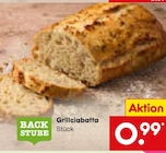 Grillciabatta im Angebot bei Netto Marken-Discount in Hückelhoven Grillciabatta Angebote von Back Stube bei Netto Marken-Discount Hückelhoven für 0,99 €