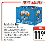 nah und gut Salz - Kulmbacher Bier Angebot im Prospekt Kulmbacher Bier bei nah und gut im Salz Prospekt für 11,99 €