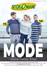 Catalogue Stokomani à Grenoble, avec 24 pages Prospectus Stokomani à Grenoble, "MODE", 24 pages, 29/01/2025 - 09/02/2025
