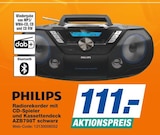 Radiorekorder mit CD-Spieler und Kassettendeck AZB798T schwarz Angebote von Philips bei expert Heinsberg für 111,00 €