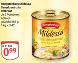 Mildessa Sauerkraut Angebote von Hengstenberg bei GLOBUS Hürth für 0,99 €