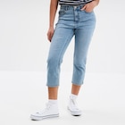 La Halle Saint-Egrève - Promo Corsaire slim en jean denim double stone femme Promo Corsaire slim en jean denim double stone femme à 19,99 € dans le catalogue La Halle à Saint-Egrève