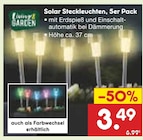 Solar Steckleuchten, 5er Pack von Living Garden für 3,49 € bei Netto Marken-Discount im Angebot Solar Steckleuchten, 5er Pack von Living Garden im aktuellen Netto Marken-Discount Prospekt