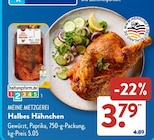 Halbes Hähnchen von Meine Metzgerei im aktuellen ALDI SÜD Prospekt für 3,79 €