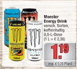 Energy Drink im Angebot bei Profi Getränke - Alldrink in Offenbach Energy Drink Angebote von Monster bei Profi Getränke - Alldrink Offenbach für 1,19 €