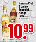 3 Jahre, Especial oder Mango Lime Angebote von Havana Club bei Trinkgut Worms für 10,99 €