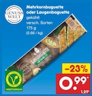 Mehrkornbaguette oder Laugenbaguette von Genuss Welt im aktuellen Netto Marken-Discount Prospekt für 0,99 €