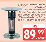 Standheizstrahler „Monterey“ von tepro für 89,99 € bei Marktkauf im Angebot Standheizstrahler „Monterey“ von tepro im aktuellen Marktkauf Prospekt