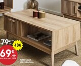 Table basse - Maxi Bazar à Villeneuve-d'Ascq Table basse en promo chez Maxi Bazar Villeneuve-d'Ascq à 69,99 €