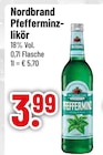 Pfefferminzlikör Angebote von Nordbrand bei Trinkgut Rosenheim für 3,99 €