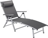 Chaise longue en aluminium Houston en promo chez Lidl Noisy-le-Grand à 62,99 €