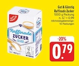 Raffinade Zucker im Angebot bei EDEKA in Jena Raffinade Zucker Angebote von Gut & Günstig bei EDEKA Jena für 0,79 €