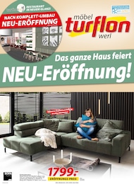 Möbel Turflon Prospekt für Werl mit 12 Seiten Möbel Turflon Prospekt für Werl: "Das ganze Haus feiert NEU-Eröffnung", 12 Seiten, 21.06.2025 - 28.06.2025