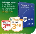 go copy im Angebot bei GLOBUS in Oberhausen go copy Angebote bei GLOBUS Oberhausen für 2,49 €