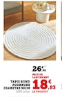 Tapis rond fourrure diamètre 90cm dans le catalogue Super U