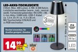Aktuelles LED-Akku-Tischleuchte Angebot bei Marktkauf in Reutlingen ab 14,99 €