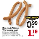Knackige Wiener Würstchen lang im Angebot bei E center in Offenbach Knackige Wiener Würstchen lang Angebote bei E center Offenbach für 0,99 €