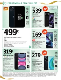 Offre IPhone dans le catalogue E.Leclerc du moment à la page 38