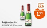 Sekt im Angebot bei tegut in Gotha Sekt Angebote von Rotkäppchen bei tegut Gotha für 1,11 €