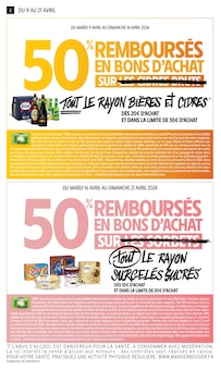 Prospectus Intermarché à Marseille, "50% REMBOURSÉS EN BONS D'ACHAT SUR TOUT LE RAYON BIÈRES ET CIDRES", 20 pages de promos valables du 09/04/2024 au 21/04/2024