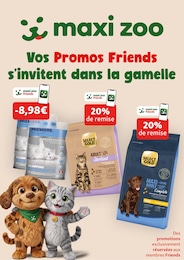 Catalogue Maxi Zoo à Prauthoy, avec 1 page Prospectus Maxi Zoo à Prauthoy, "Vos Promos Friends s'invitent dans la gamelle", 1 page, 30/09/2026 - 07/10/2026