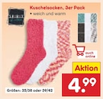 Kuschelsocken, 3er Pack von Spirit für 4,99 € bei Netto Marken-Discount im Angebot Kuschelsocken, 3er Pack von Spirit im aktuellen Netto Marken-Discount Prospekt