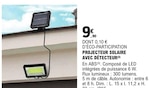 Projecteur solaire avec détecteur - E.Leclerc Projecteur solaire avec détecteur à 9,90 € dans le catalogue E.Leclerc