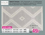 Teppich Summer Angebote von GOLZE bei Opti-Wohnwelt Schorndorf für 165,00 €