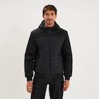 Blouson déperlant à capuche noir homme - La Halle Blouson déperlant à capuche noir homme à 49,99 € dans le catalogue La Halle