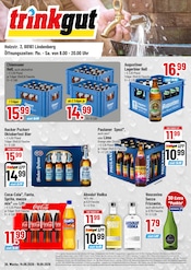Trinkgut Discounter Prospekt der aktuellen Woche mit 4 Seiten, gültig von 14.09.2026 bis 19.09.2026, in Oberstaufen und Umgebung Aktueller Trinkgut Discounter Prospekt in Oberstaufen und Umgebung, "Aktuelle Angebote" mit 4 Seiten, 14.09.2026 - 19.09.2026