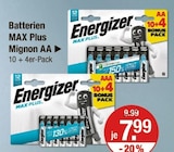 MAX Plus Angebote von Energizer bei V-Markt Regensburg für 7,99 €