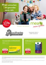 mea - meine apotheke Prospekt für Flensburg mit 4 Seiten mea - meine apotheke Prospekt für Flensburg: "Unsere Januar-Angebote", 4 Seiten, 01.01.2021 - 31.01.2021