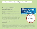 LINDA Bernkastel-Kues - Thomapyrin CLASSIC Schmerztabletten Angebot im Prospekt Thomapyrin CLASSIC Schmerztabletten bei LINDA im Bernkastel-Kues Prospekt für 7,00 €