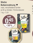Katzennahrung im V-Markt Prospekt Katzennahrung von Sheba im aktuellen V-Markt Prospekt für 0,45 €