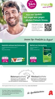 mea - meine apotheke Prospekt der KW 31 "Unsere August-Angebote" Aktueller mea - meine apotheke Prospekt "Unsere August-Angebote" Seite 1 von 4 Seiten