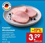 Kasseler-Minutensteak im Angebot bei Netto Marken-Discount in Heinsberg Kasseler-Minutensteak Angebote bei Netto Marken-Discount Heinsberg für 3,29 €